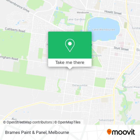 Brames Paint & Panel map