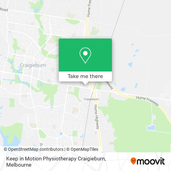 Keep in Motion Physiotherapy Craigieburn map