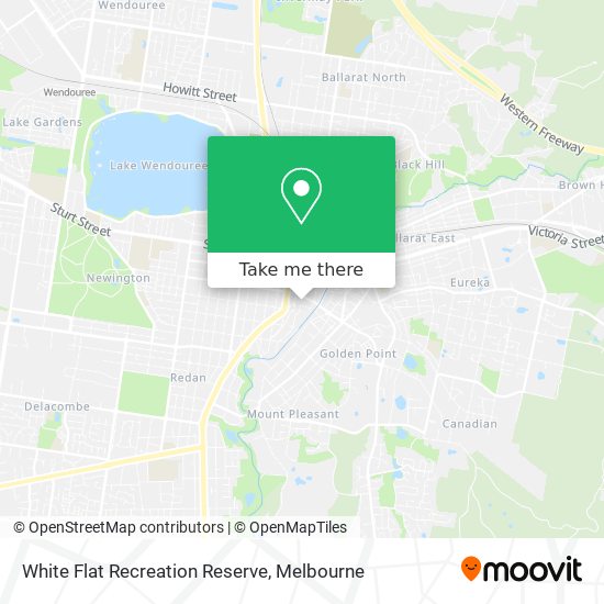 White Flat Recreation Reserve map