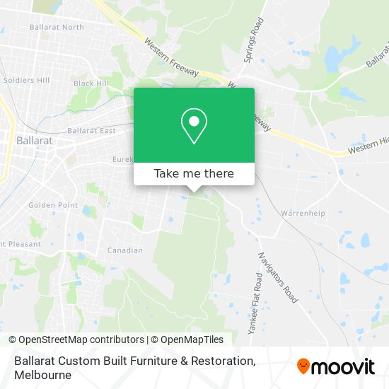 Mapa Ballarat Custom Built Furniture & Restoration