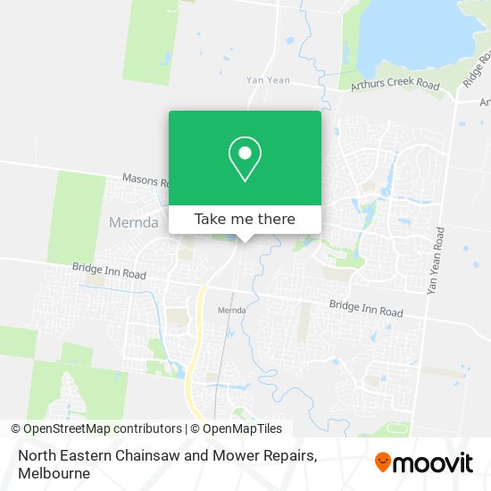 North Eastern Chainsaw and Mower Repairs map