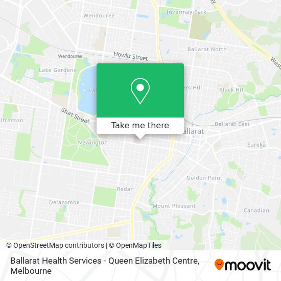 Ballarat Health Services - Queen Elizabeth Centre map