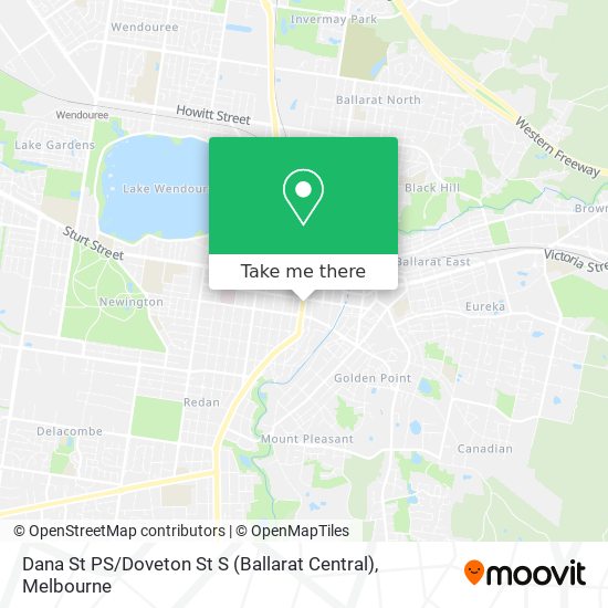 Dana St PS / Doveton St S (Ballarat Central) map