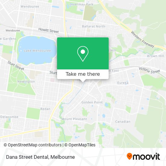 Dana Street Dental map