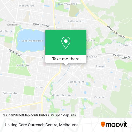 Uniting Care Outreach Centre map