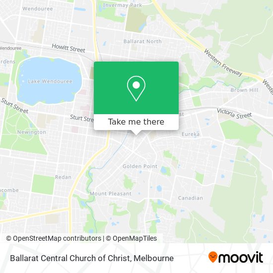 Ballarat Central Church of Christ map