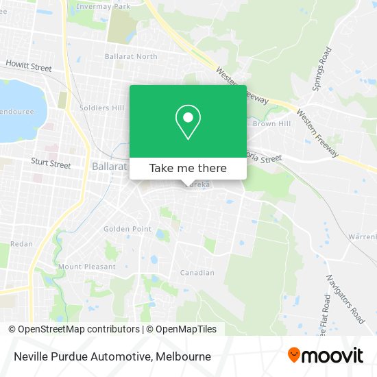 Neville Purdue Automotive map