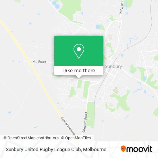 Sunbury United Rugby League Club map