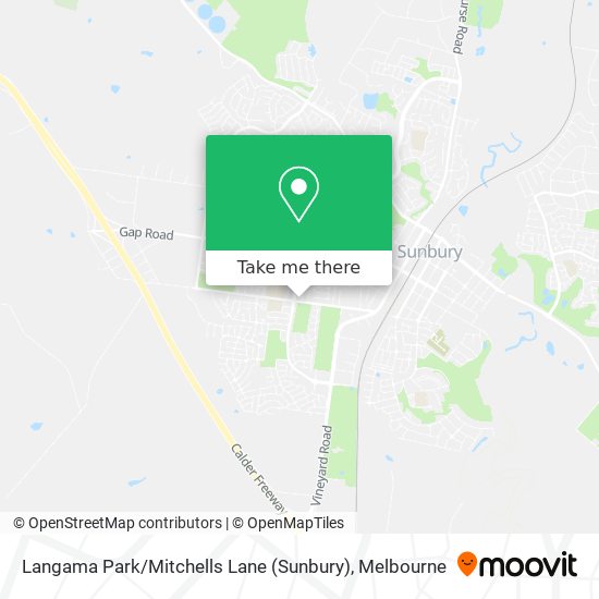 Mapa Langama Park / Mitchells Lane (Sunbury)