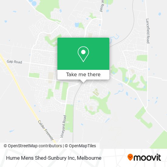 Mapa Hume Mens Shed-Sunbury Inc