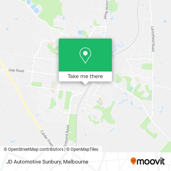 Mapa JD Automotive Sunbury