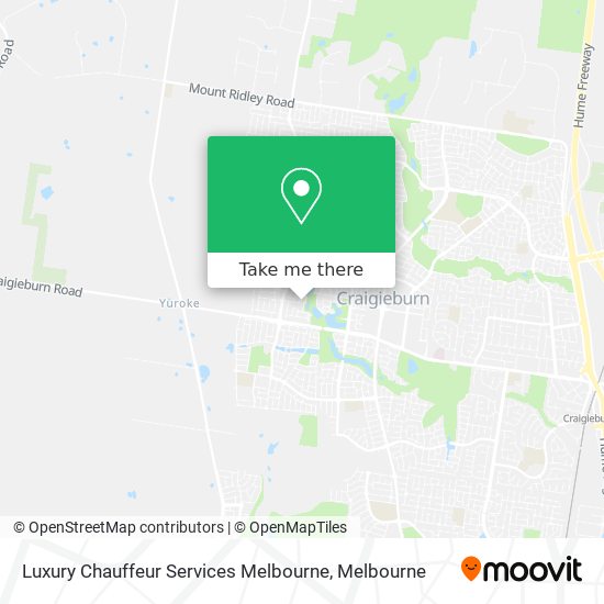 Luxury Chauffeur Services Melbourne map