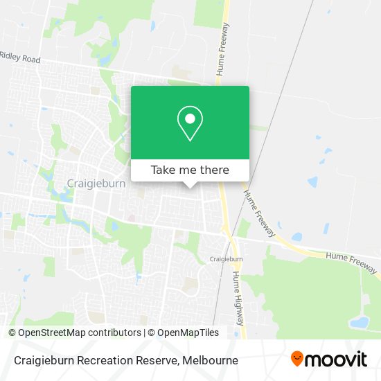 Craigieburn Recreation Reserve map