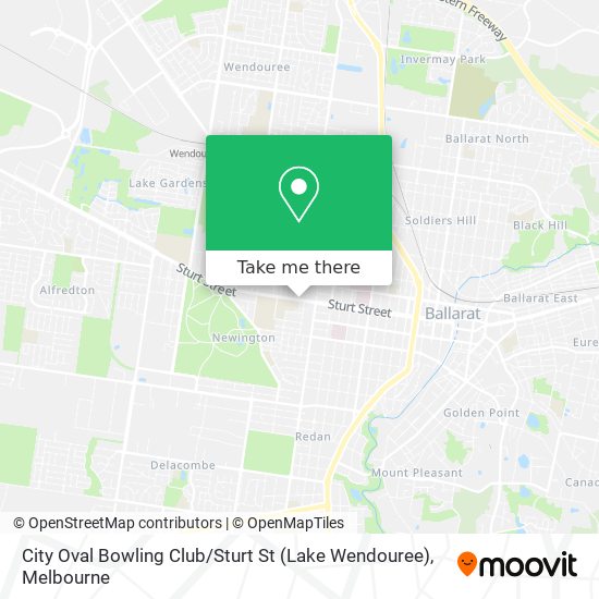 City Oval Bowling Club / Sturt St (Lake Wendouree) map
