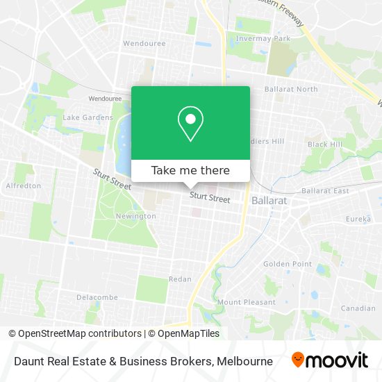 Daunt Real Estate & Business Brokers map