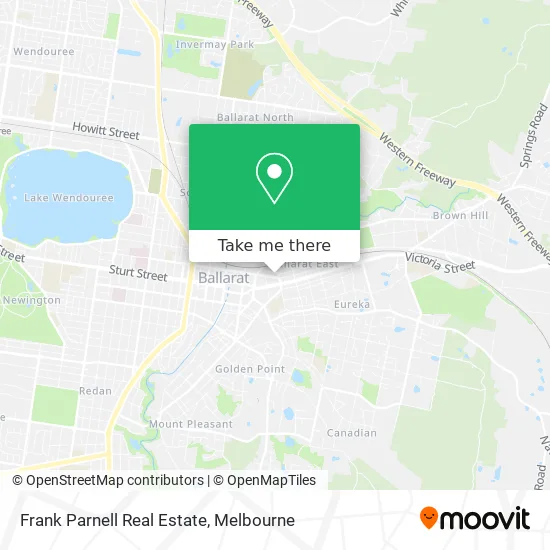 Frank Parnell Real Estate map