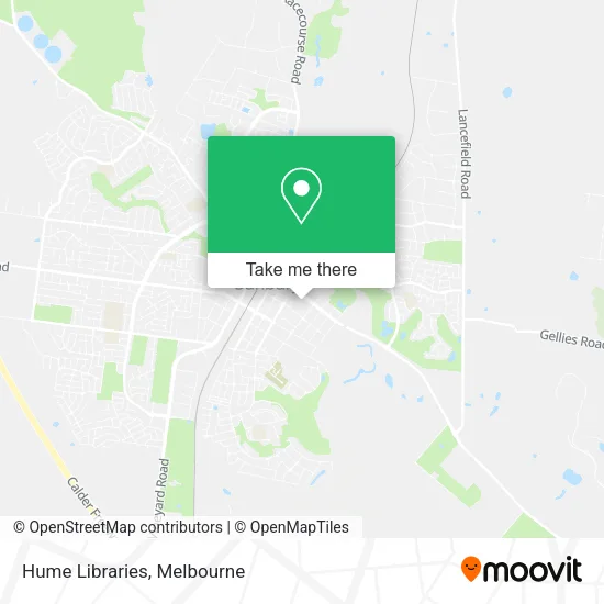 Hume Libraries map