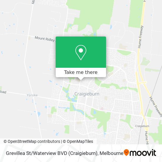 Grevillea St / Waterview BVD (Craigieburn) map