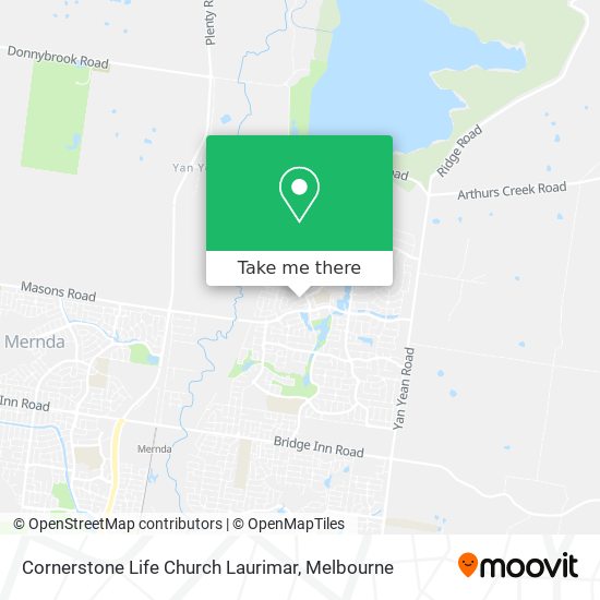 Cornerstone Life Church Laurimar map