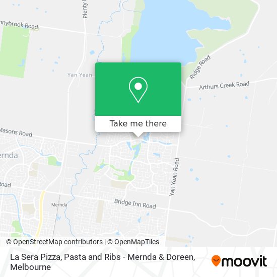 La Sera Pizza, Pasta and Ribs - Mernda & Doreen map