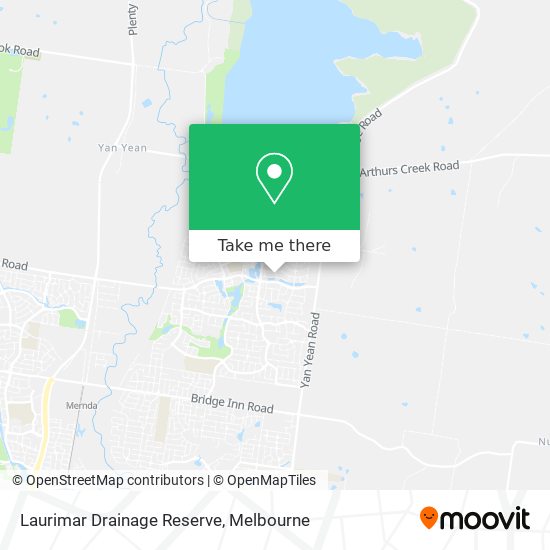 Laurimar Drainage Reserve map