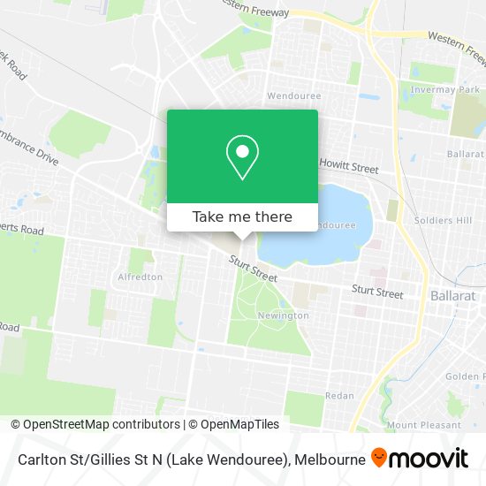 Mapa Carlton St / Gillies St N (Lake Wendouree)