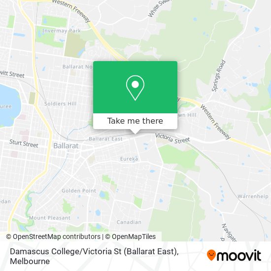 Damascus College / Victoria St (Ballarat East) map