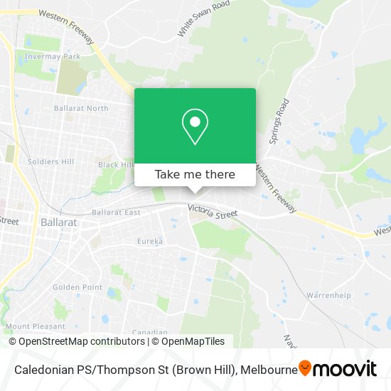 Mapa Caledonian PS / Thompson St (Brown Hill)