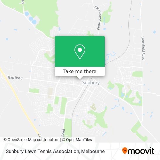 Sunbury Lawn Tennis Association map