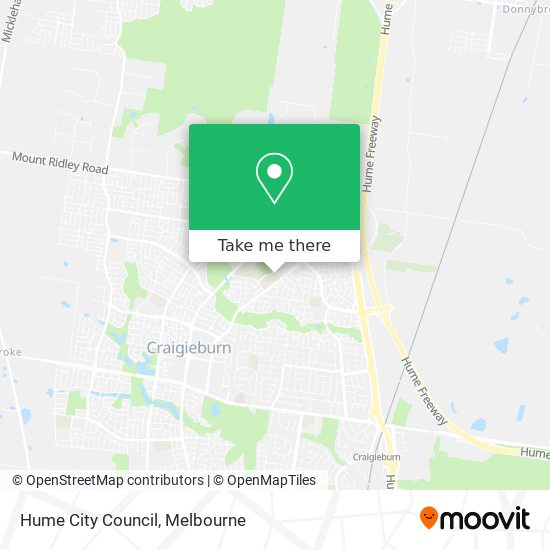 Hume City Council map