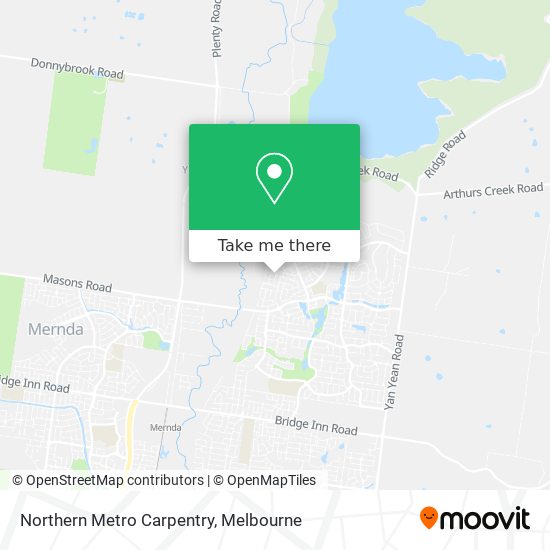 Northern Metro Carpentry map