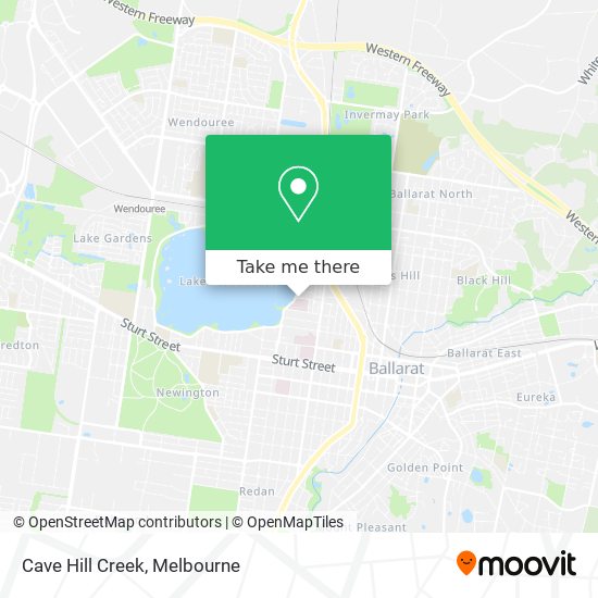 Cave Hill Creek map