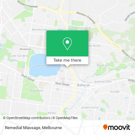 Remedial Massage map