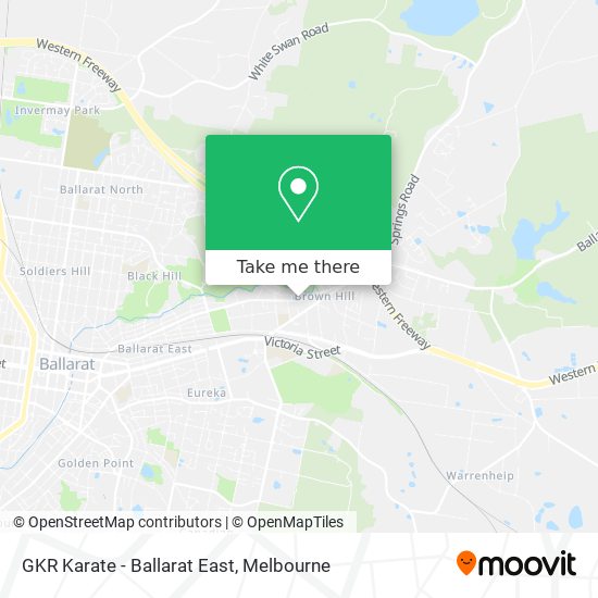 GKR Karate - Ballarat East map