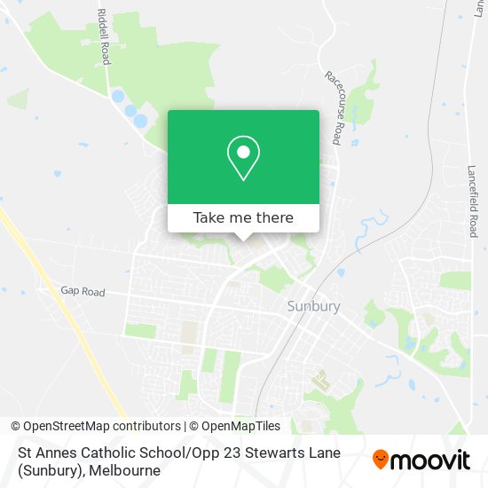 Mapa St Annes Catholic School / Opp 23 Stewarts Lane (Sunbury)