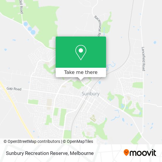 Mapa Sunbury Recreation Reserve