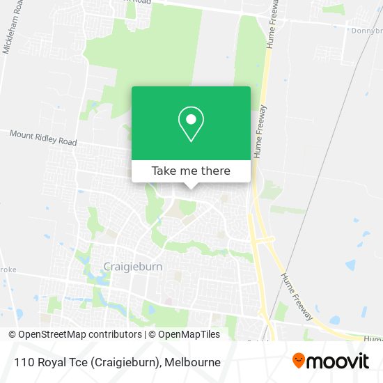 110 Royal Tce (Craigieburn) map