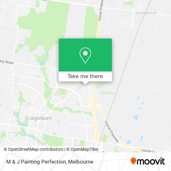 M & J Painting Perfection map