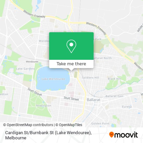 Cardigan St / Burnbank St (Lake Wendouree) map
