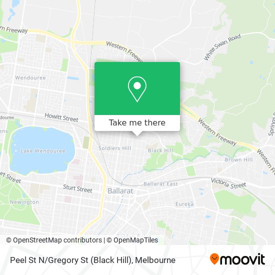 Peel St N / Gregory St (Black Hill) map