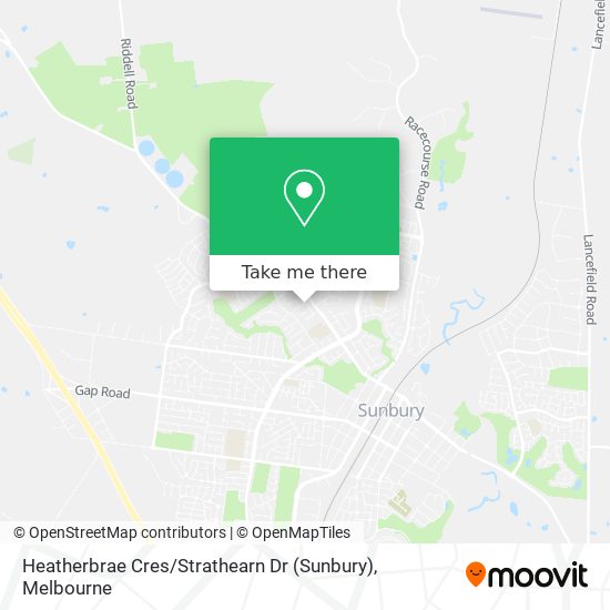 Mapa Heatherbrae Cres / Strathearn Dr (Sunbury)