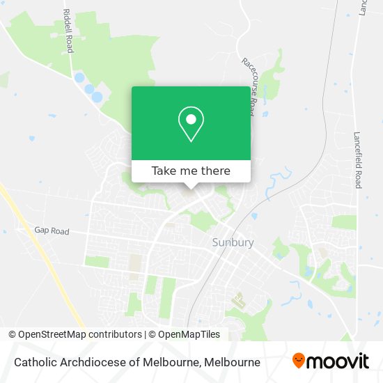 Catholic Archdiocese of Melbourne map