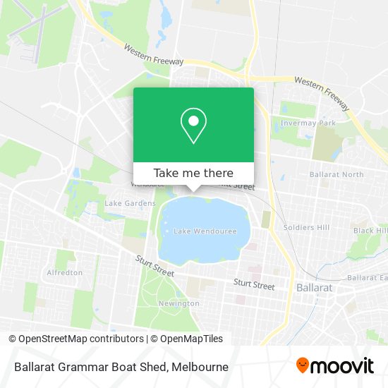 Ballarat Grammar Boat Shed map