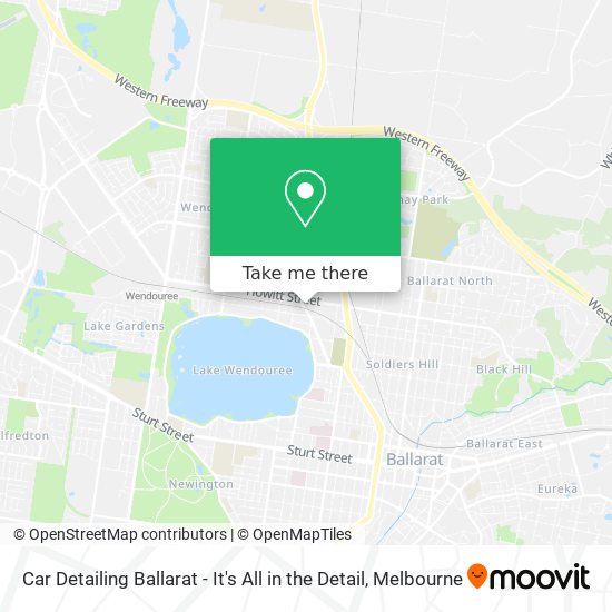 Car Detailing Ballarat - It's All in the Detail map