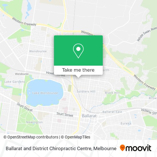 Ballarat and District Chiropractic Centre map