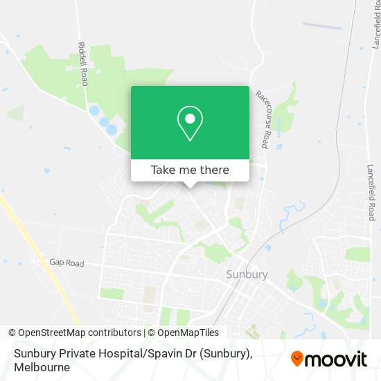 Sunbury Private Hospital / Spavin Dr map