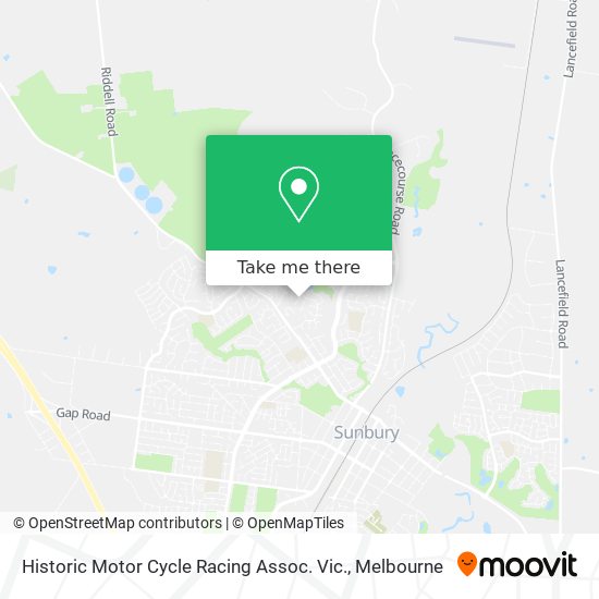 Historic Motor Cycle Racing Assoc. Vic. map