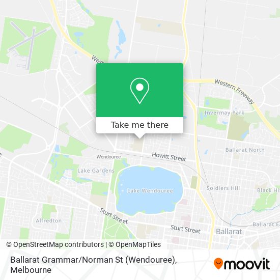 Ballarat Grammar / Norman St (Wendouree) map