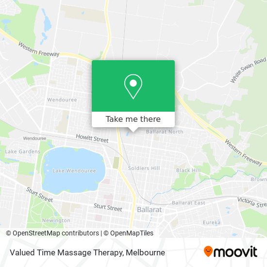 Valued Time Massage Therapy map