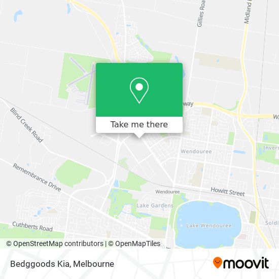 Bedggoods Kia map